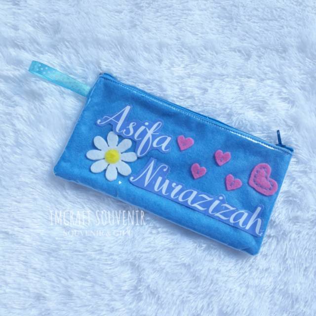 

Tempat pensil flanel / pouch / tempat pensil