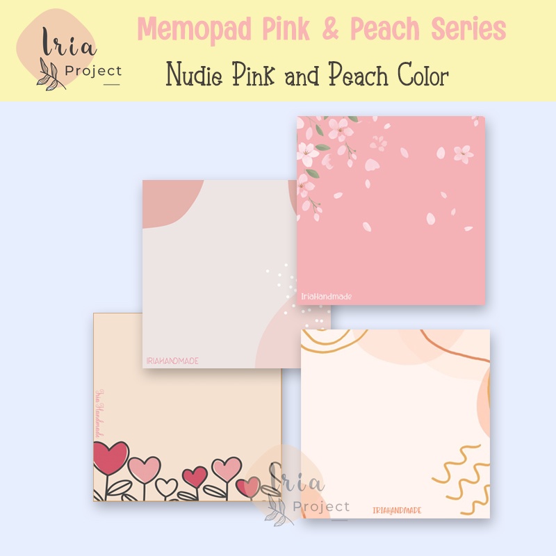 

Memopad / Memo / Notes Aesthetic Pink and Peach Color