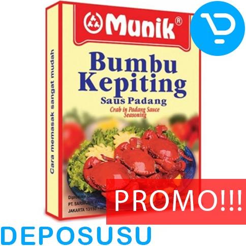 

best seller] MUNIK Bumbu KEPITING SAUS PADANG 180g | Crab In Padang Sauce Seasoning