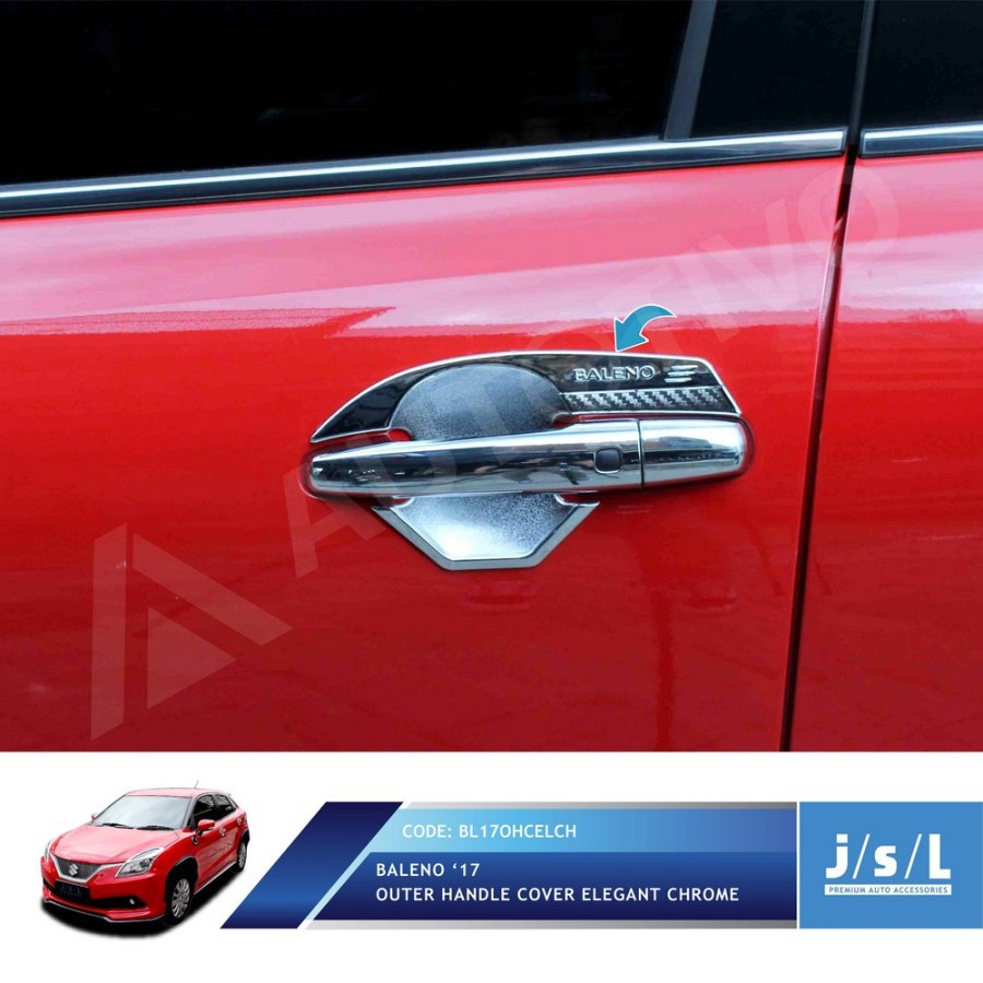 Outer Mangkok Pintu Mobil Baleno Hatchback 2017 Elegant Chrome