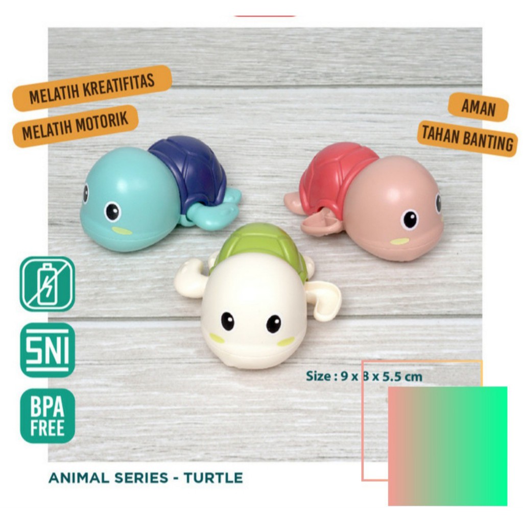 Mainan Mandi Anak Kura-Kura Baby Bath Toys