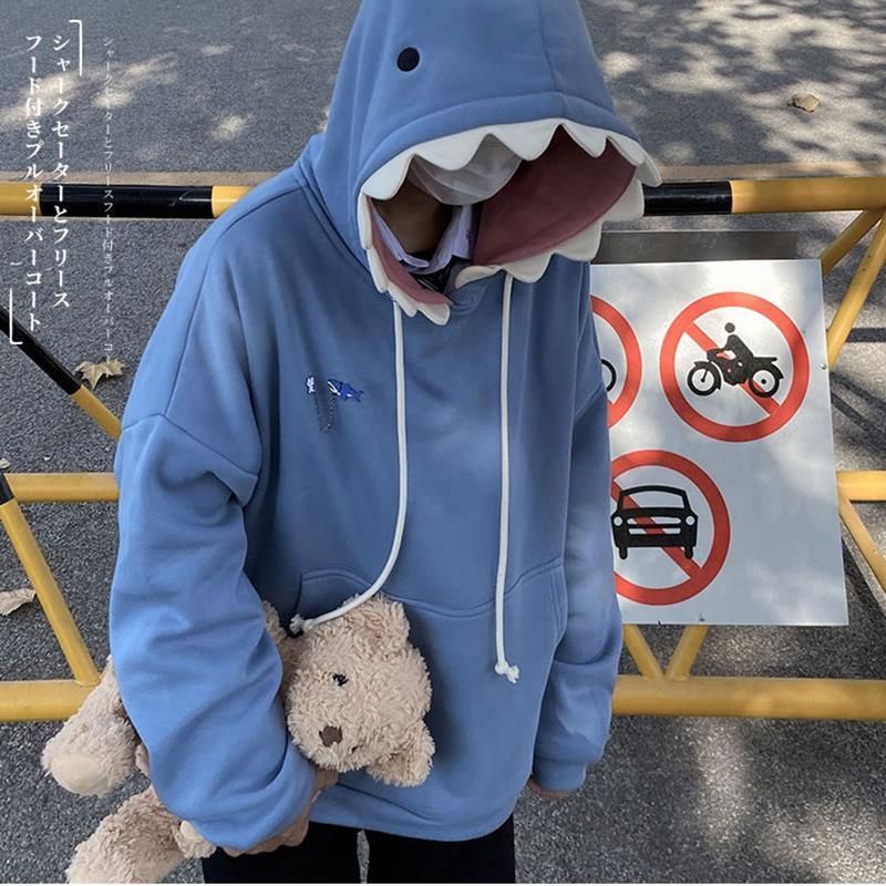 HOODIE SHARK/SWETER LUCU ZIPPER IKAN HIU{M60}