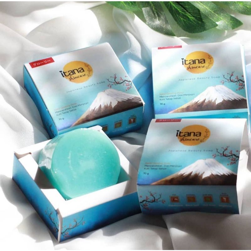 SABUN Pemutih ITANA (Beli 3 Free Bath Sponge) - ITANA JAPANESE BEAUTY SOAP - ITANA SKINCARE AlivaBea