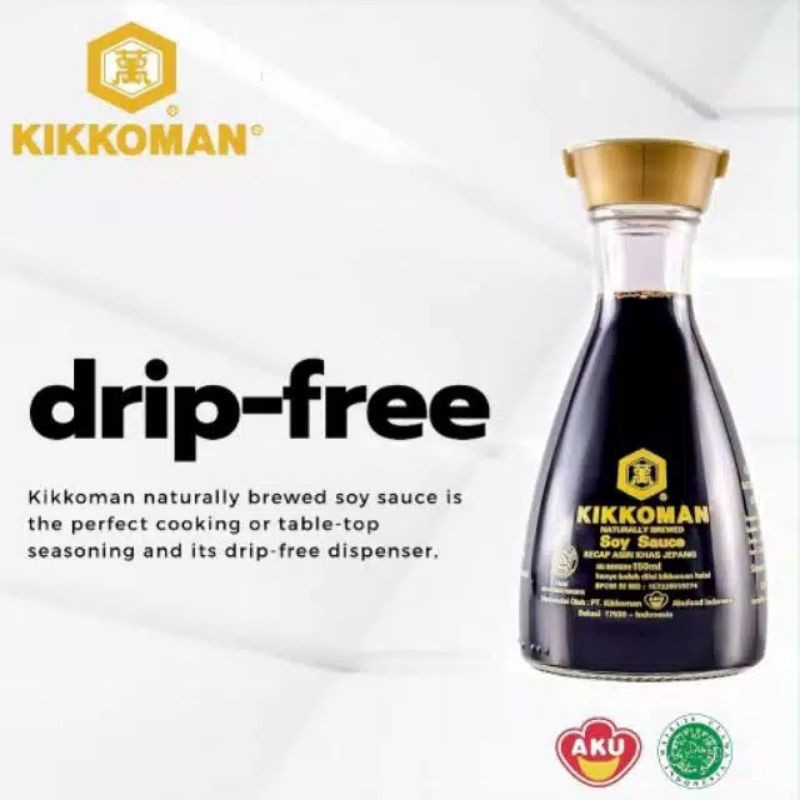 

ADY78 Kikkoman Kikkoman All Purpose Soy Sauce Bottle Halal 150ml Healthy gyu
