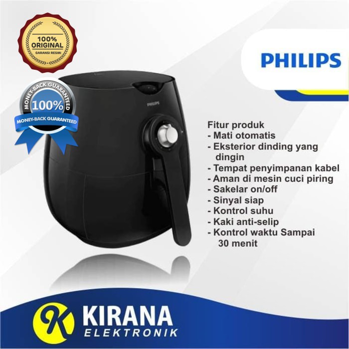 Air Fryer Philips  HD9220 Air Frayer Penggorengan  Tanpa  