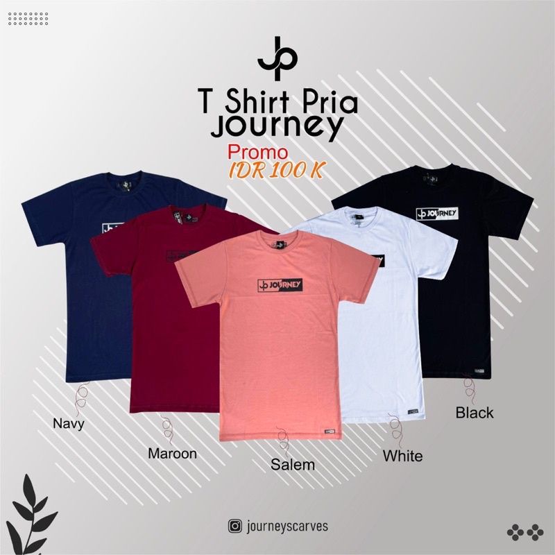 Kaos Cowok Lengan Pendek By Journey Scarves