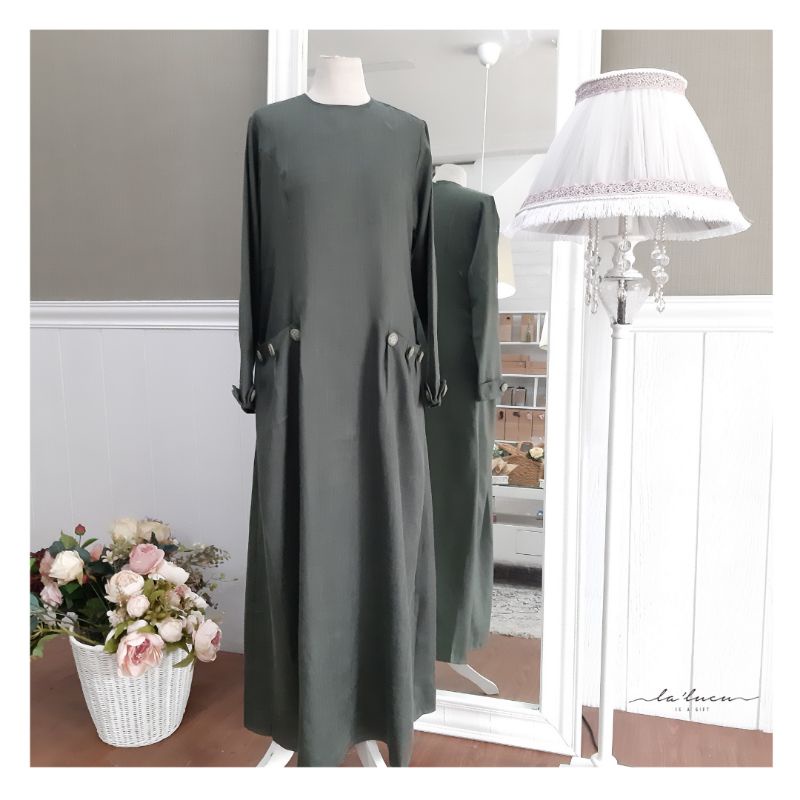 Gamis Vintage Pouch Gamis Kantong Vintage Gamis Simple Casual