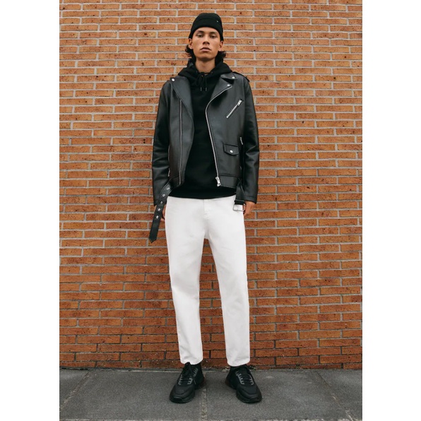Jaket Kulit Motor Pull & Bear