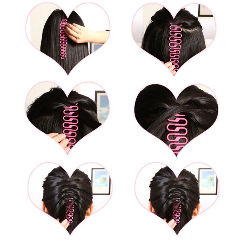 Needway Braiders Wanita DIY Menenun Rambut Artefak French Wave Braid Clip Fishbone Rambut Kepang Hair Braider