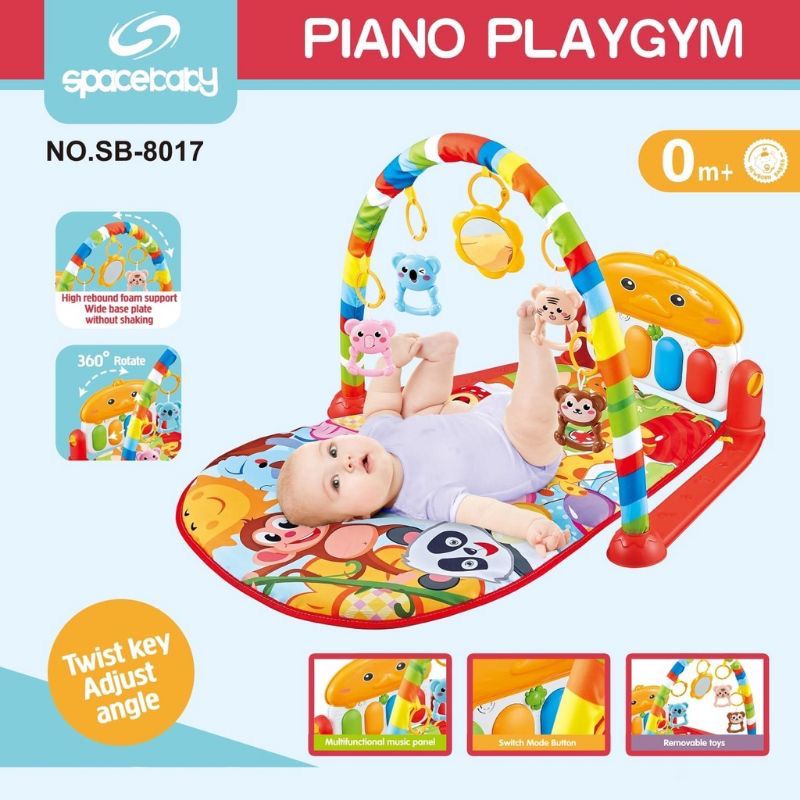 Bebe Smart Mastela Space Baby Piano Playgym Playmat Bayi SB 8017, SB 8013, SB 8020 / Pliko Playmat with Projector