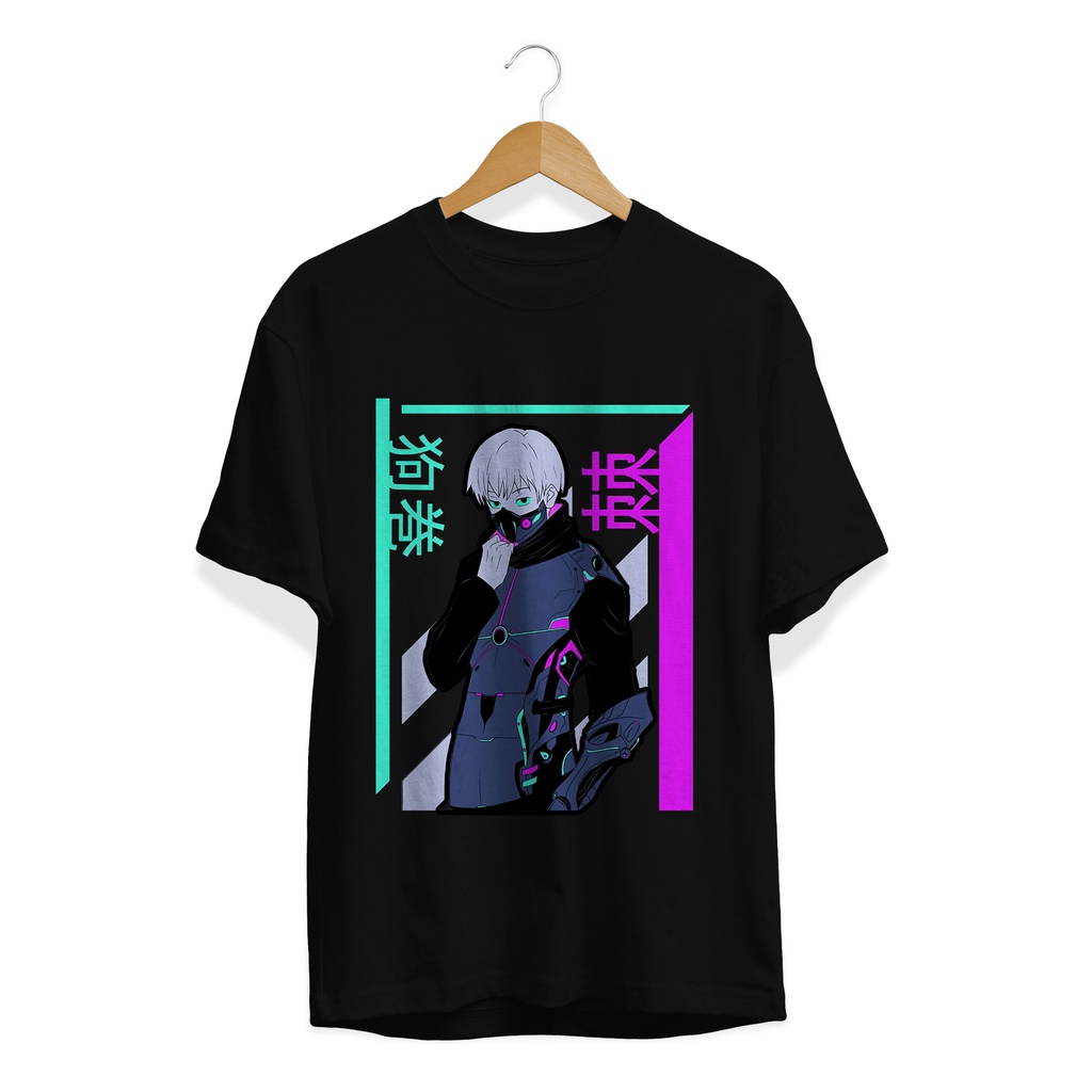 KAOS T-SHIRT MANGA JAPANES CULTURE INUMAKI TOGE CYBERPUNK SERIES ANIME PLASTISOL PREMIUM