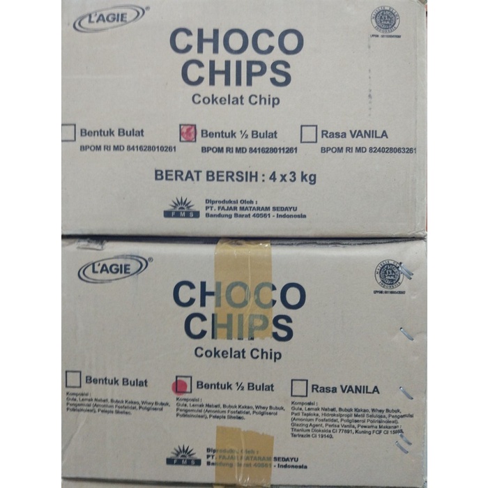 

COKELAT- CHOCO CHIP / CHOCOCHIP / CHOCOCHIPS LAGIE GEPENG 3KG GOJEK ONLY -COKELAT.