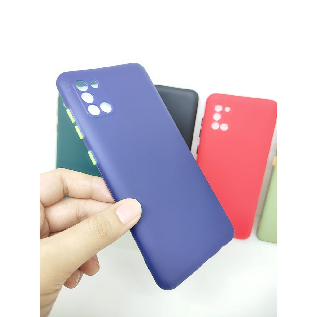 SMPC TPU Candy Samsung A31 A315F 6.4 inch SoftCase Macaron Protection Camera Tombol Warna
