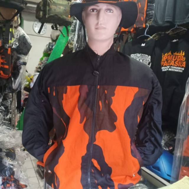 Jaket loreng pemuda pancasila/jaket bomber loreng pp