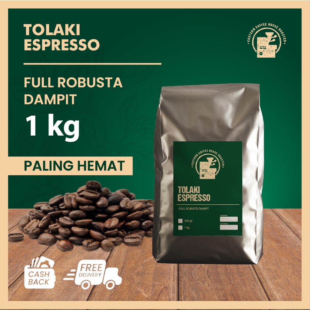 

Tolaki Espresso | 100% Robusta | 1 kg | Blend Kopi Susu