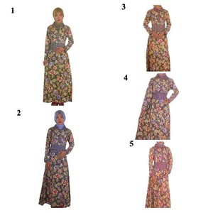 Gamis Muslim Batik I Busana Muslim Wanita Gamis Batik Sekar