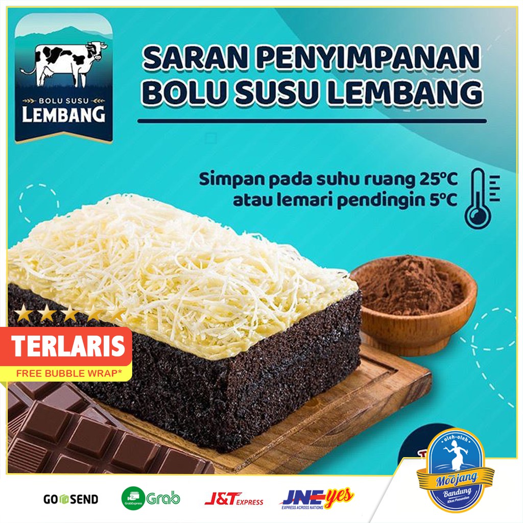 [KHUSUS P.JAWA] Bolu Susu Lembang Rasa Coklat BSL Topping Susu Keju Premium Asli Bandung best seller Bolu Lembang