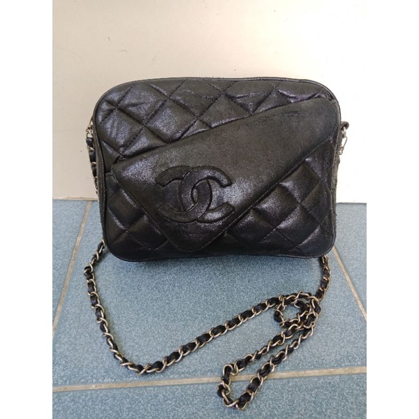 TAS SLING ALA CHANEL KULIT ASLI KONDISI MINUS,  TAS ALA CHANEL,  SLING ALA CHANEL