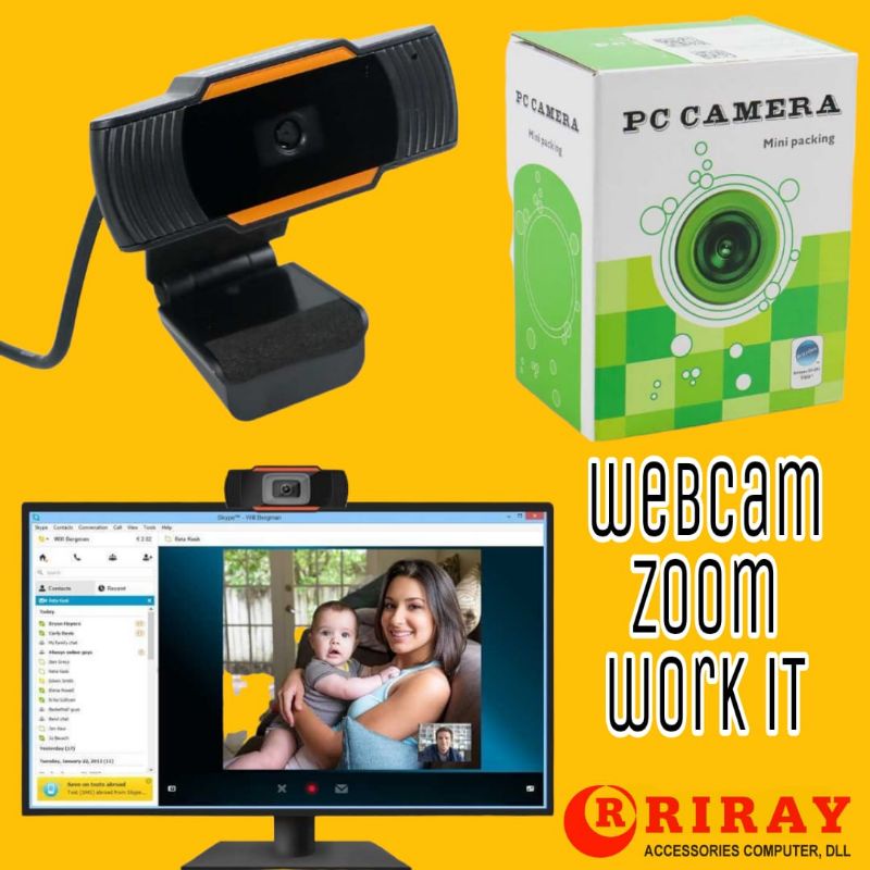 Webcam Autofocus Web Camera Meeting Zoom For PC Laptop Desktop