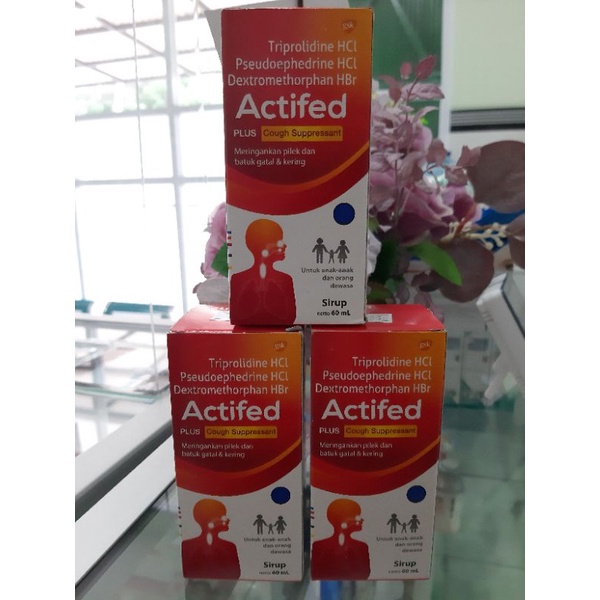 ACTIFED MERAH 60ml |ACTIFED COUGH Syrup