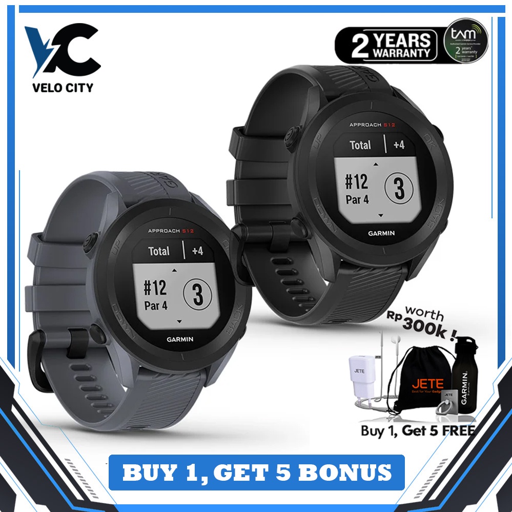 Garmin Approach S12 – Jam Tangan Golf - Garansi TAM 2th