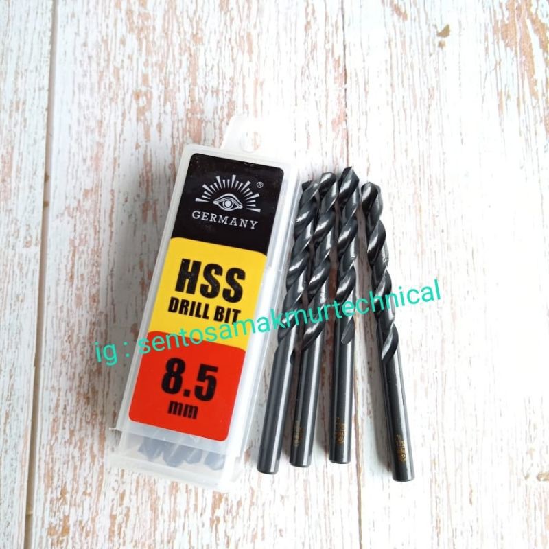 TJAP MATA 8,5 MM Mata Bor Besi HSS 8.5mm Tjapmata