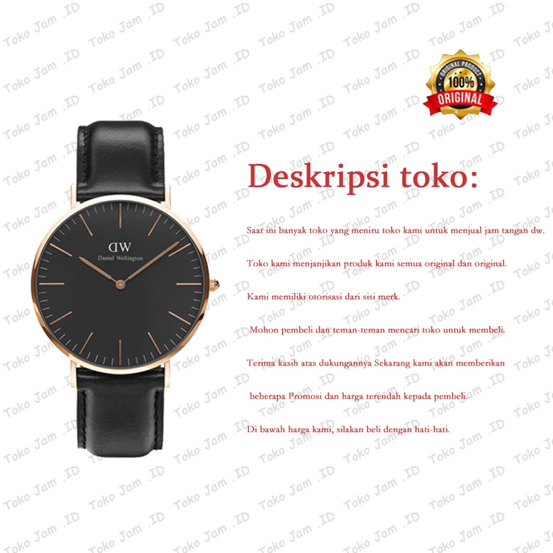 【✔Penjualan Terbaik】100%Ori Jam Tangan Pria Jam Tangan Kulit Premiun Diameter  +Free Box Baterai |Jam tangan Fashion Pria/Jam Tangan Pasangan