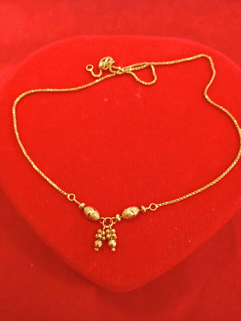 Rantai kalung mainan liontin anak anak dan dewasa emas asli kadar 700 70% 22 boneka spongebob mickey