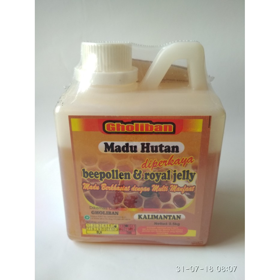 

Madu Hutan Kalimantan Plus Bee Pollen dan Royal Jelly Ukuran 500 Gr - MMD1635