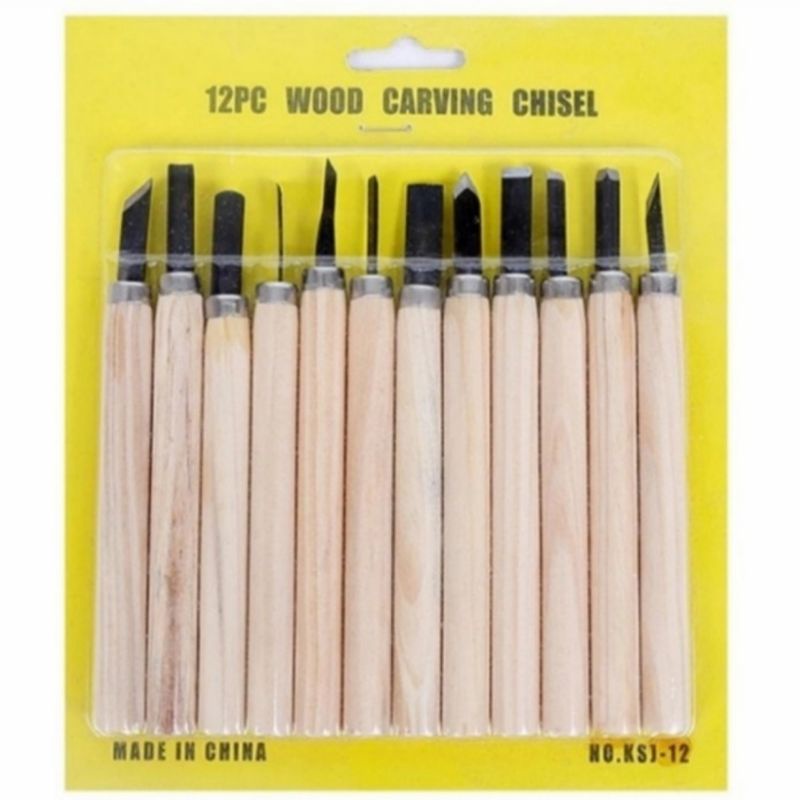 

Pisau Ukir Set 12pcs || Wood Carving tool