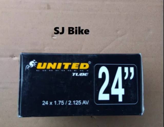 BAN DALAM SEPEDA 24 X 1.75 - 2.125 UNITED ( AV )