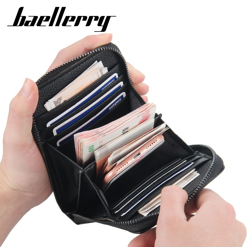 BAELLERRY D9003 Dompet Pria Wanita Panjang Bahan Kulit PU Leather Premium WATCHKITE WKOS