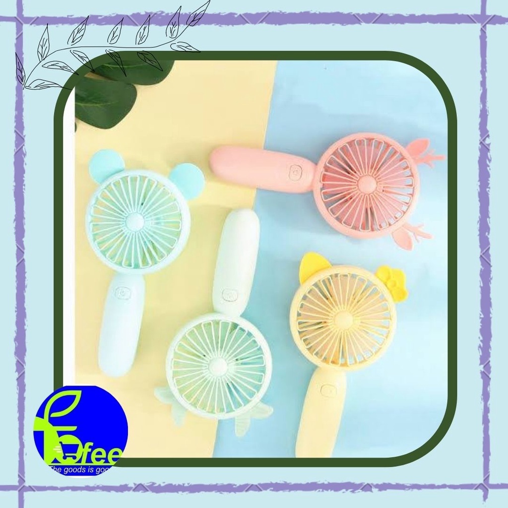 Electric Hand Fan Kipas Tangan Rusa Lucu