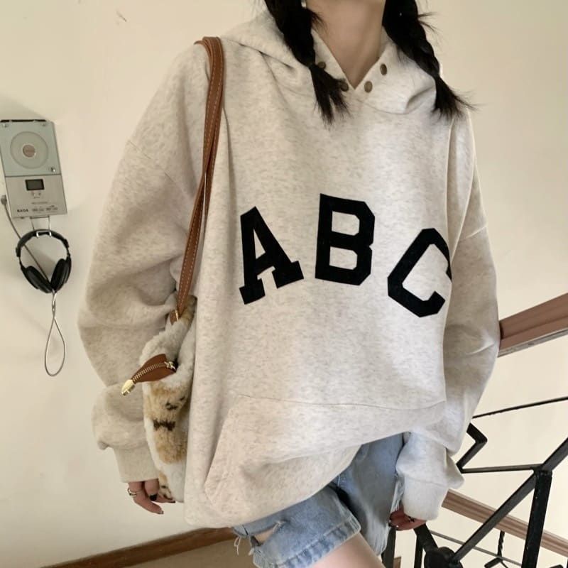 ABC sweater hoddie outerwear fashionn remaja