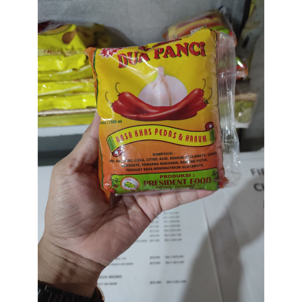 

saus cabai (chili sauce) dua panci 500 gram