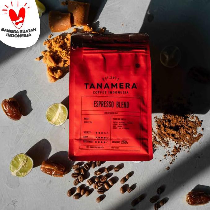 

FREEONGKIR Kopi Arabika Tanamera Coffee Espresso Blend 250 Gr - Fine Grind KP323