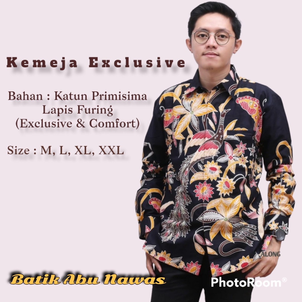 BAJU BATIK PRIA Batik Pria Lengan Panjang Premium Modern Original Full Furing Kemeja Batik Pria Leng