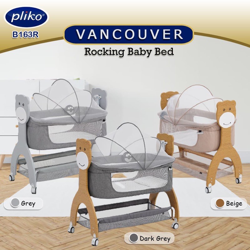 Makassar - Baby Box Pliko B163R Vancouver Rocking Baby Bed / Tempat Tidur Ranjang Bayi