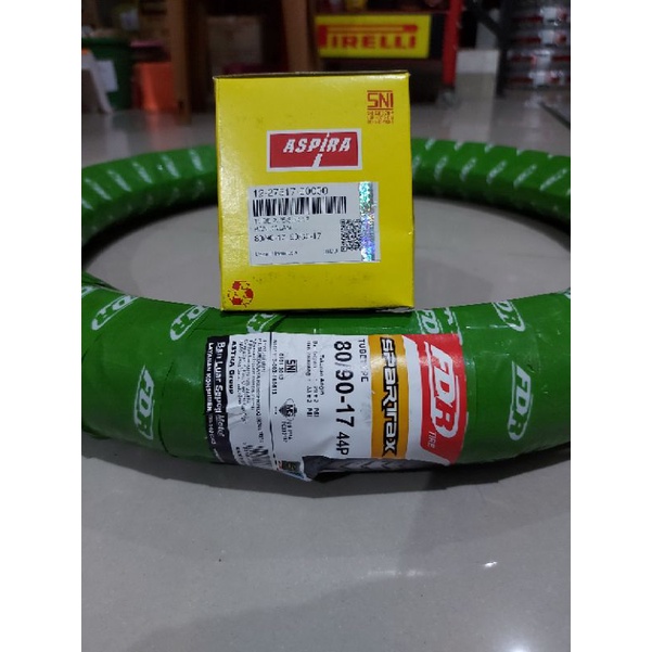 Ban motor ring 17 fdr spartax 80/90+Ban dalam