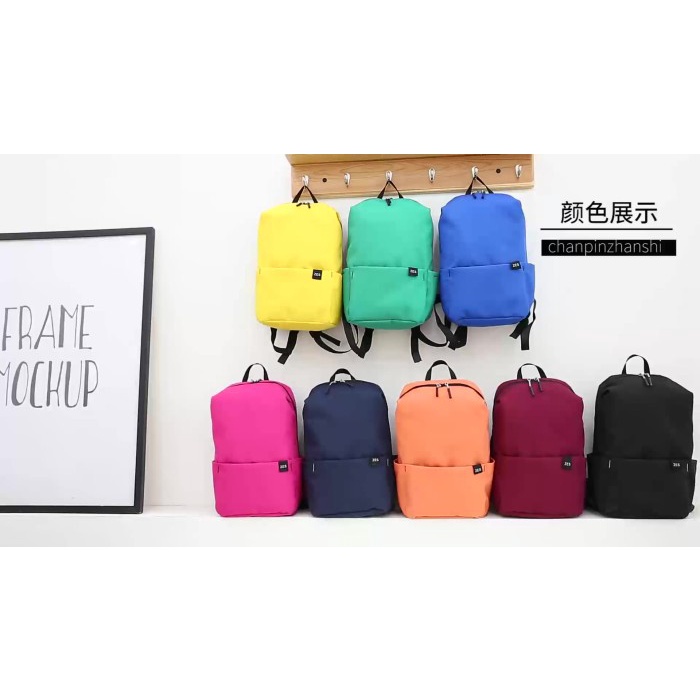 Promo Backpack Tas Ransel Sekolah Kuliah Wanita Pria Populer Colorful