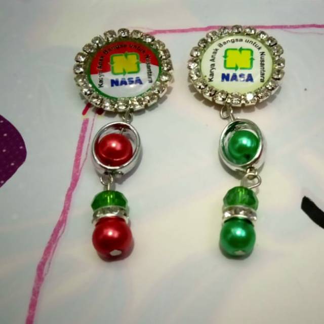 Bros juntai logo NASA handmade blink blink cantik