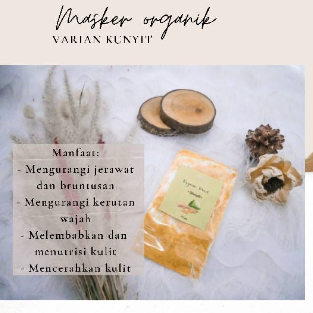 (DISTRIBUTOR MASKER ORGANIK) kunyit
