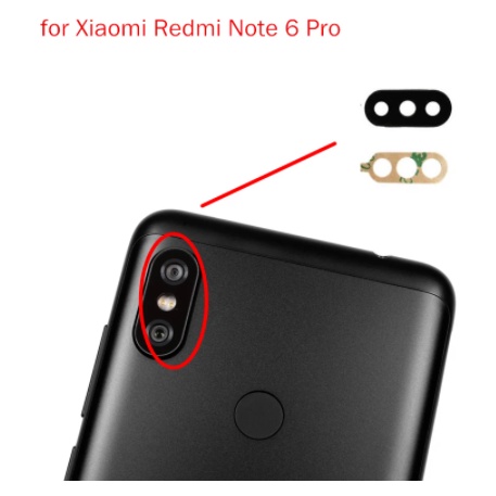 Camera Lens Lensa kamera kaca kamera belakang Xiaomi Redmi Note 6 Pro