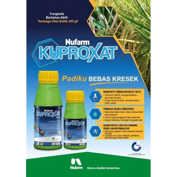 Kuproxat 200 dan 500 ml, fungisida dan bakterisida bahan aktif tembaga