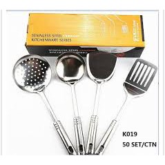 Kitchenware Set Stainless Steel / Spatula Set Stainless / 4 In 1 Peralatan Dapur Stainless
