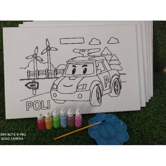 

Star Seller,,!! (bayar di tempat) Alat melukis dan mewarnai 1 paket 6 gambar dan alat lukis ya Termurah