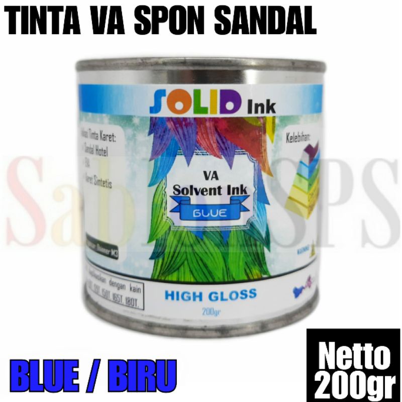 TINTA SABLON EVA BAHAN SPON SANDAL EVA BLUE BIRU 200GR