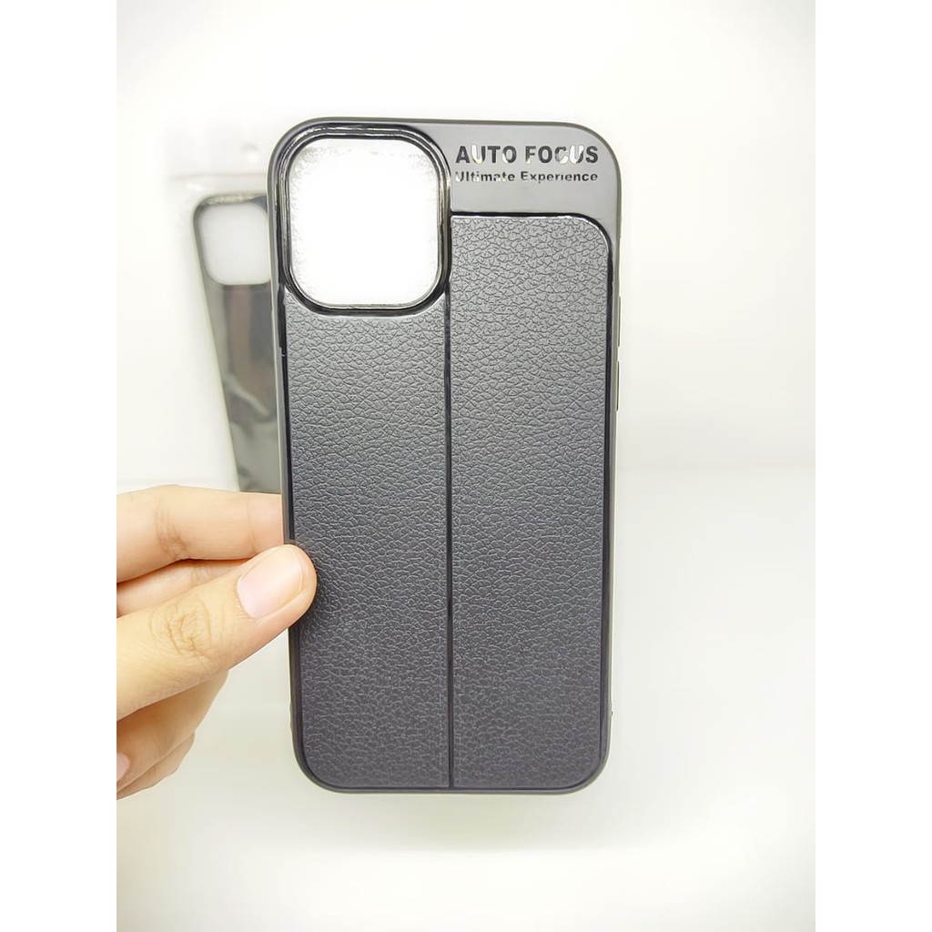 AutoFokus iPhone 12 12 Pro 6.1 inchi Leather Soft Case AUTOFOCUS Motif Kulit Jeruk