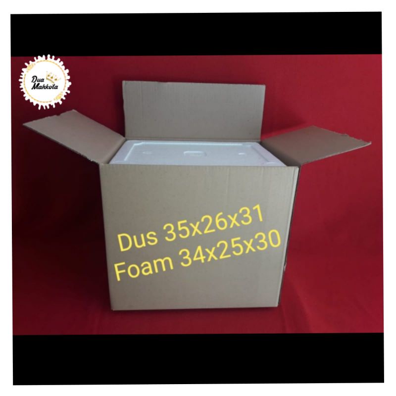 Styrofoam 34×25×30cm Kotak box styrofoam sterofom gabus