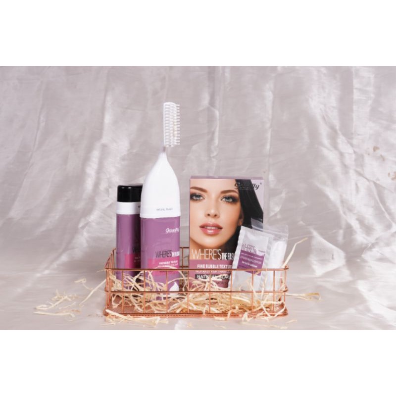 GOUALLTY BUBBLE HAIR COLOR (Bebas Free Amonia Garansi Anti Alergi) Sisir Ajaib Semir Penghitam Hitam